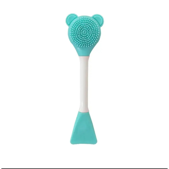 5/25 Silicone Face Cleansing Brush Double headed Face Mask Brush 3 colors avail - Picture 3 of 7